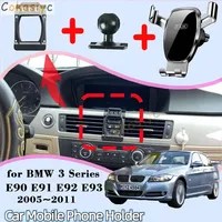 for BMW 3 Series E90 E91 E92 E93 2005~2011 Mobile Phone Holder Air Vent Clip Cell Stand Support Gravity Car Mount Accessories