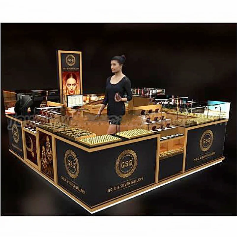 

2025customized. hot jewelry store display showcase perfume mall kiosk tempered glass ornaments jewelry mall kiosk design