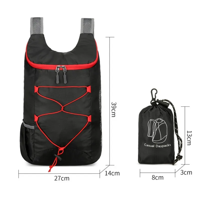 Outdoor Packable Backpack Large-capacity Foldable Camping Backpack Anti-splash Travel Hiking Daypack Sports Bag for Men Women