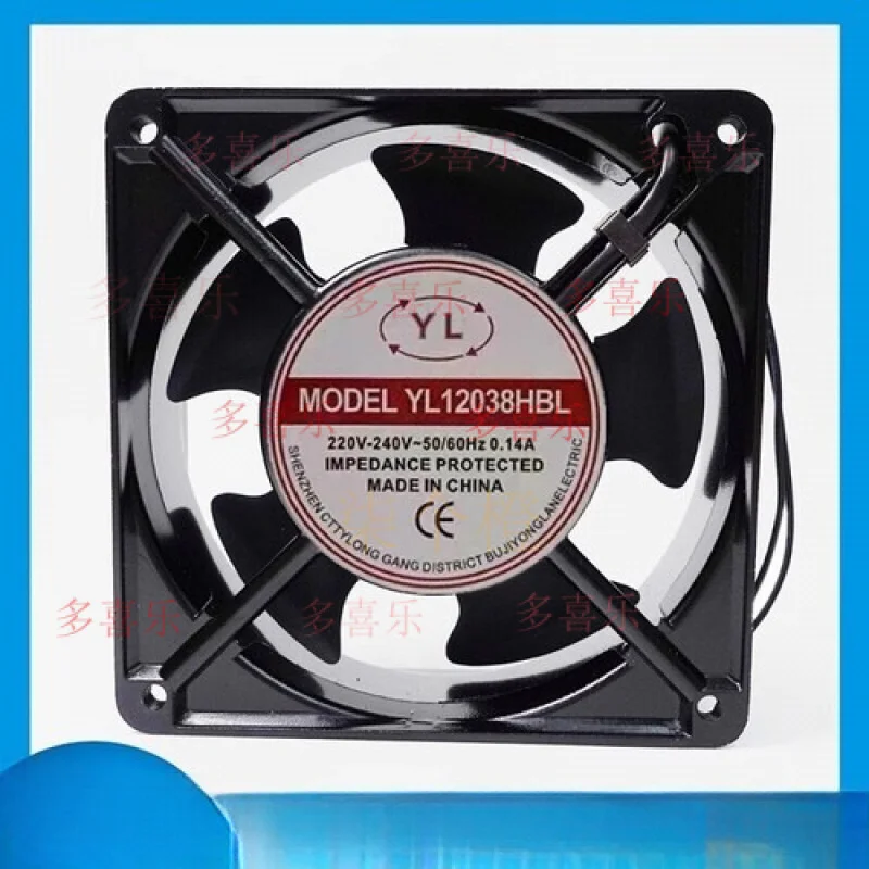 WW   for  XYLFAN YL12038HBL 220V-240V 0.14A 12CM Cooling Fan
