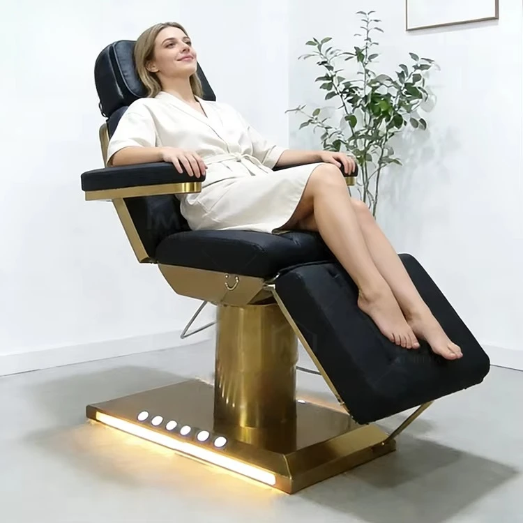 Modern Eyelash Facial Electric Massage Beauty Bed with Motor