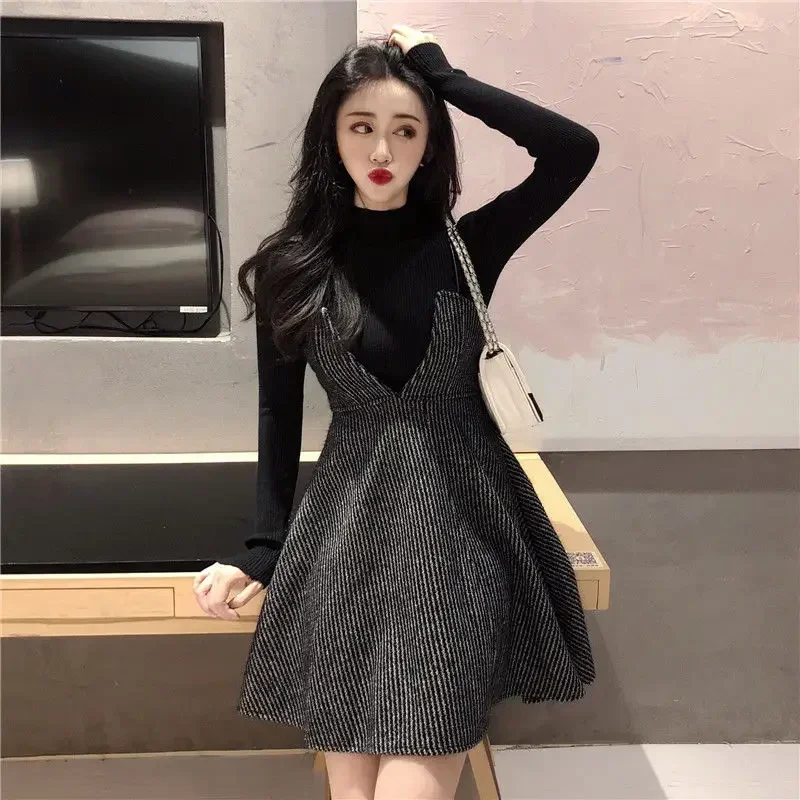 Clothing Evening Slip Short Party Long Sleeve Women's Dress Birthday Holiday Prom Mini Sundress Spring Black Female Dresses 2024