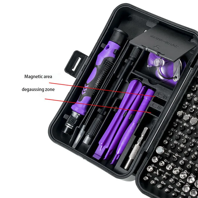 170 In 1 Magnetic Screwdriver Set Hand Tool Torx Hex Screw Driver with 154 Precision Bits Home Computer Phone Repair Tool Box