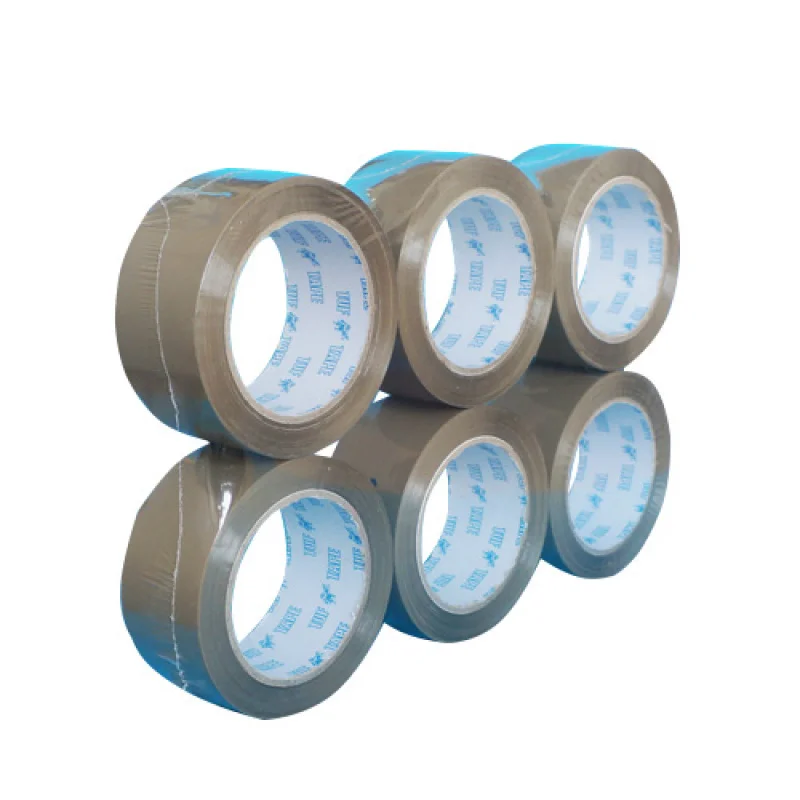 10 pieces（custom）High quality transparent office stationery tape adhesive tape transparent brown colored carton sealing bopp pac