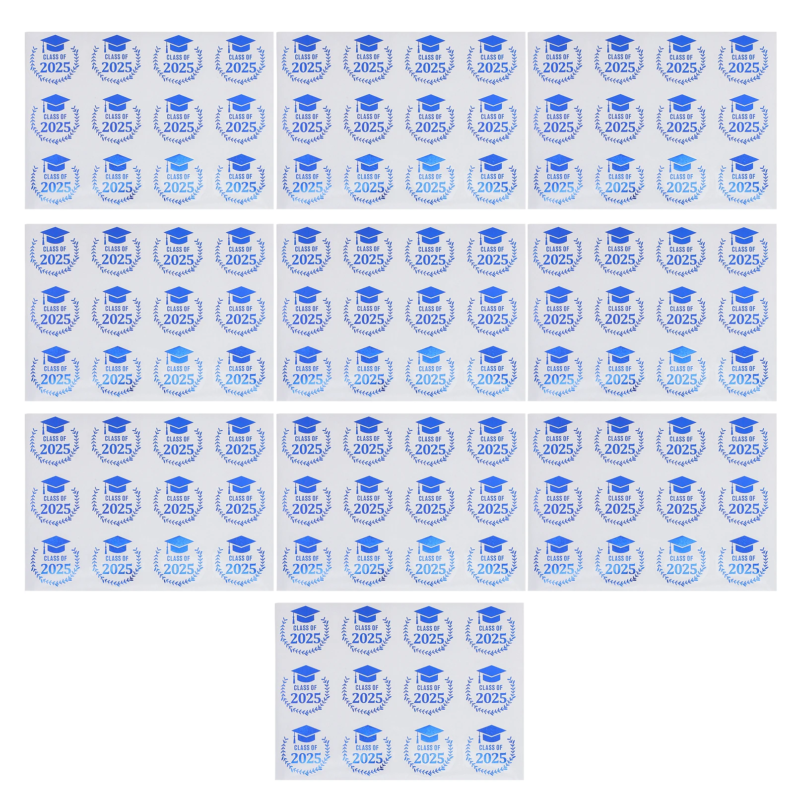 

Graduation Season Stickers 2025 Gold Foil Grad Hat Decal Adhesive Label For Envelopes Cards Party Decorations Cap