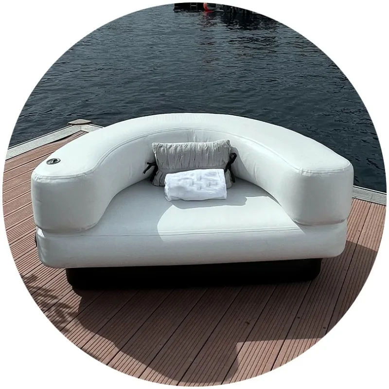 Popular Beach Lounge Sofa Inflatable Club Chair Inflatable Floating Platform Lounger