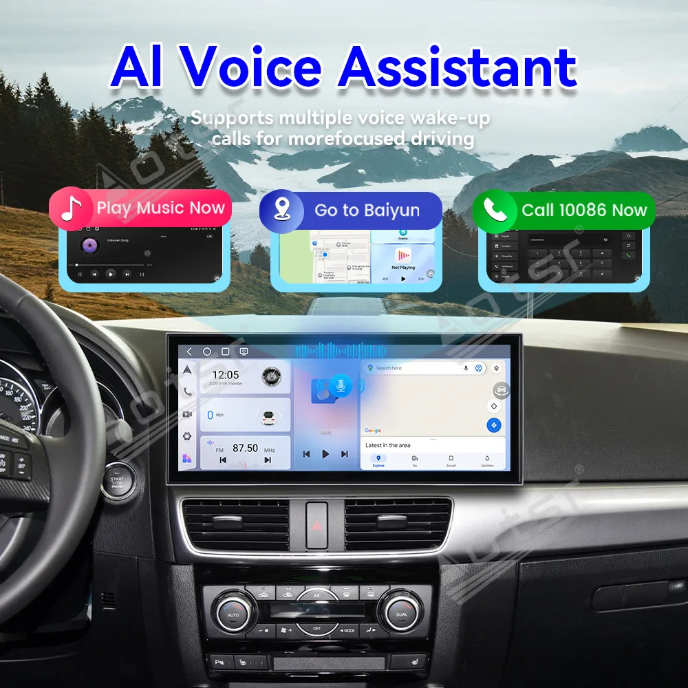 15.8’’ Android 15 Carplay For Mazda CX-5 2013-2015 GPS Navigation Car Radio HD Touch Screen Multimedia Auto Stereo Head Unit