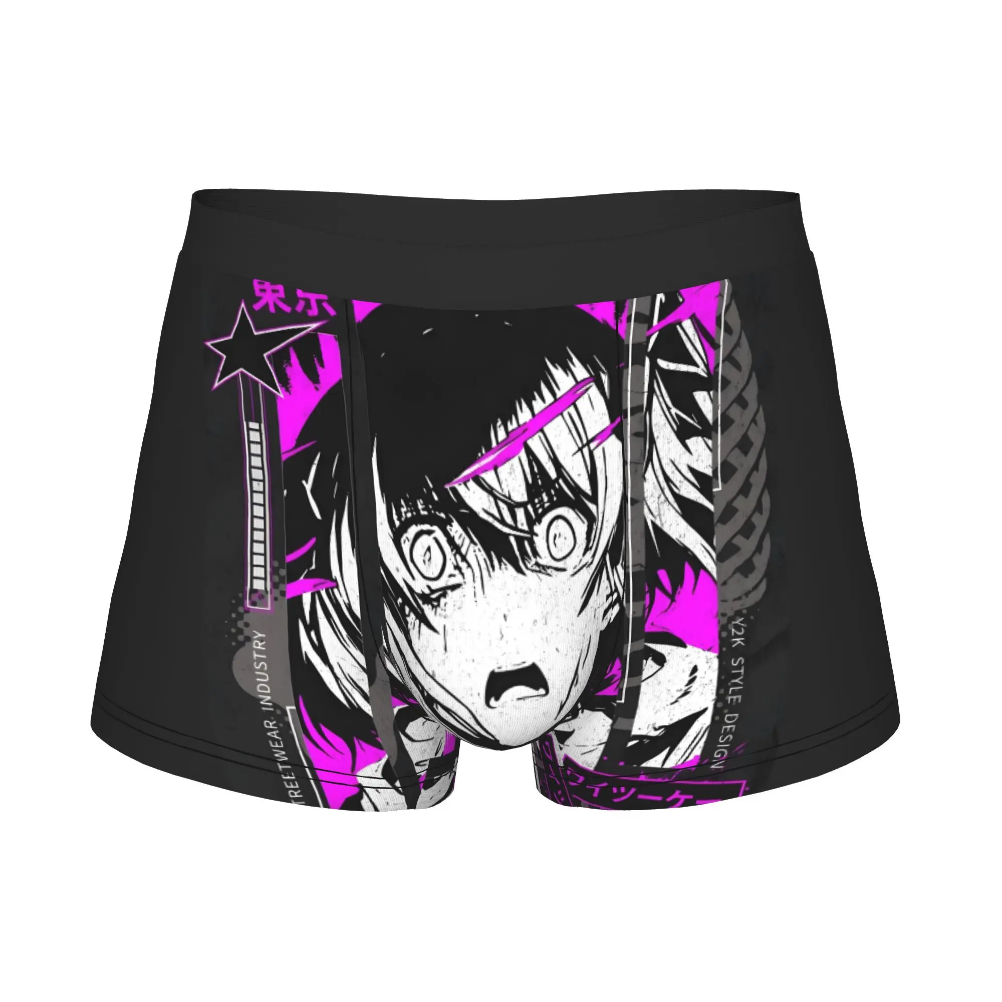 Tokyo Y2K Comics Boxers Shorts Men Anime Girl   Briefs Underwear Cool Underpants