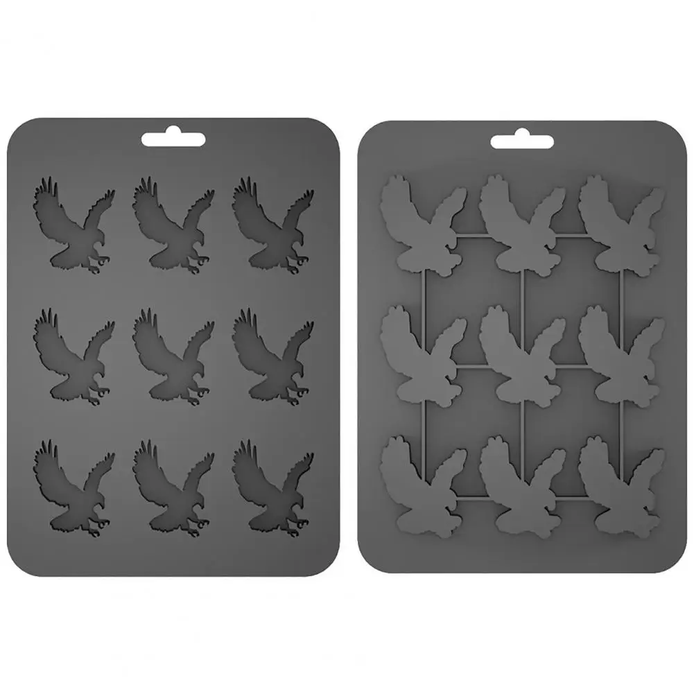 

Even Freezing Ice Tray Easy Release Ice Mold Eagle Ice Tray for Baking Diy Chocolate Mold 9-cavity Silicone Shape Cube Maker