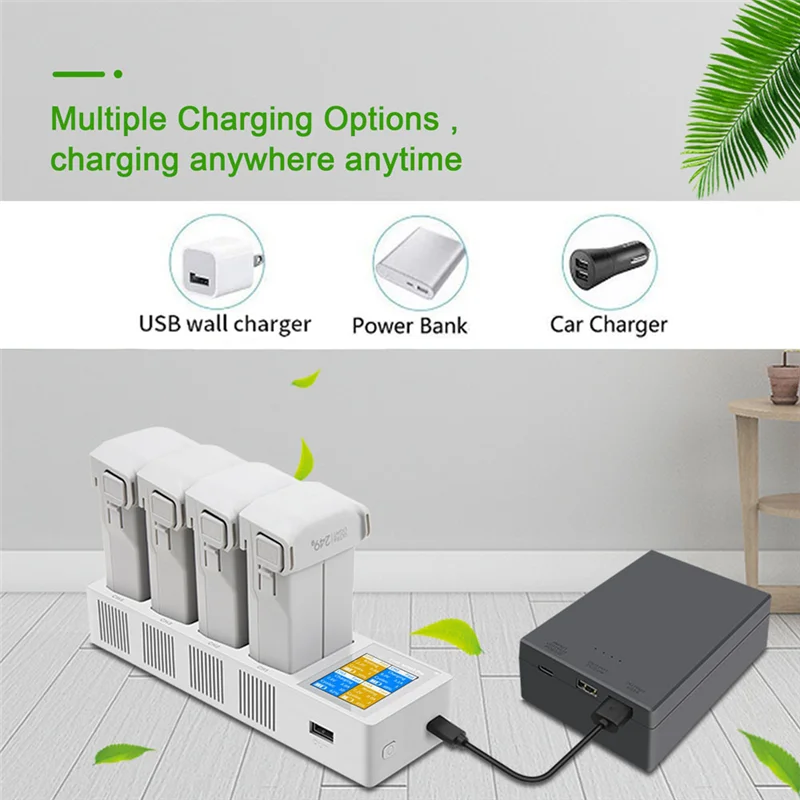 A41Z-4 In 1 Battery Charging Hub Charger 4 Batteries Intelligent Flight Battery Fast Charger For DJI Mini 3 4 PRO