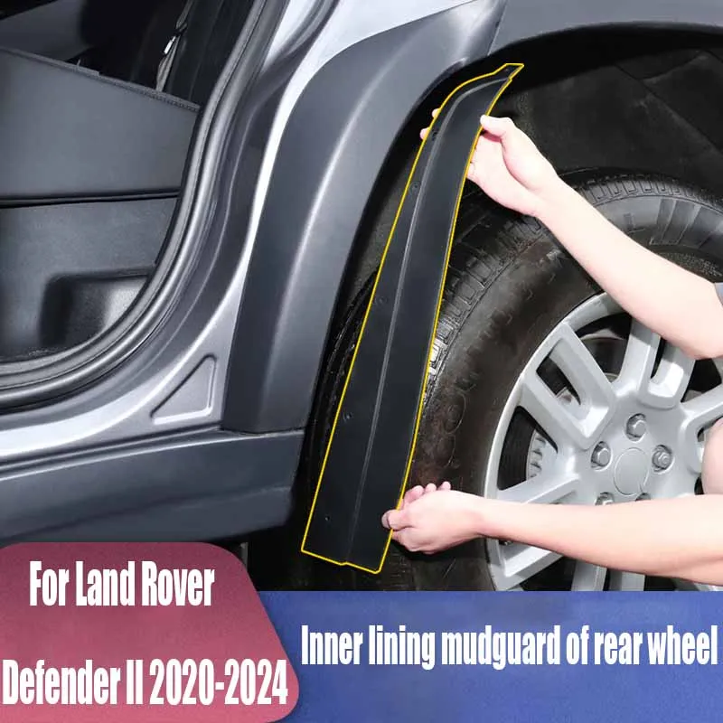 

For Land Rover Defender II 2020-2024 rear wheel lining mudguard car exterior decoration accessories blocking mud and sand