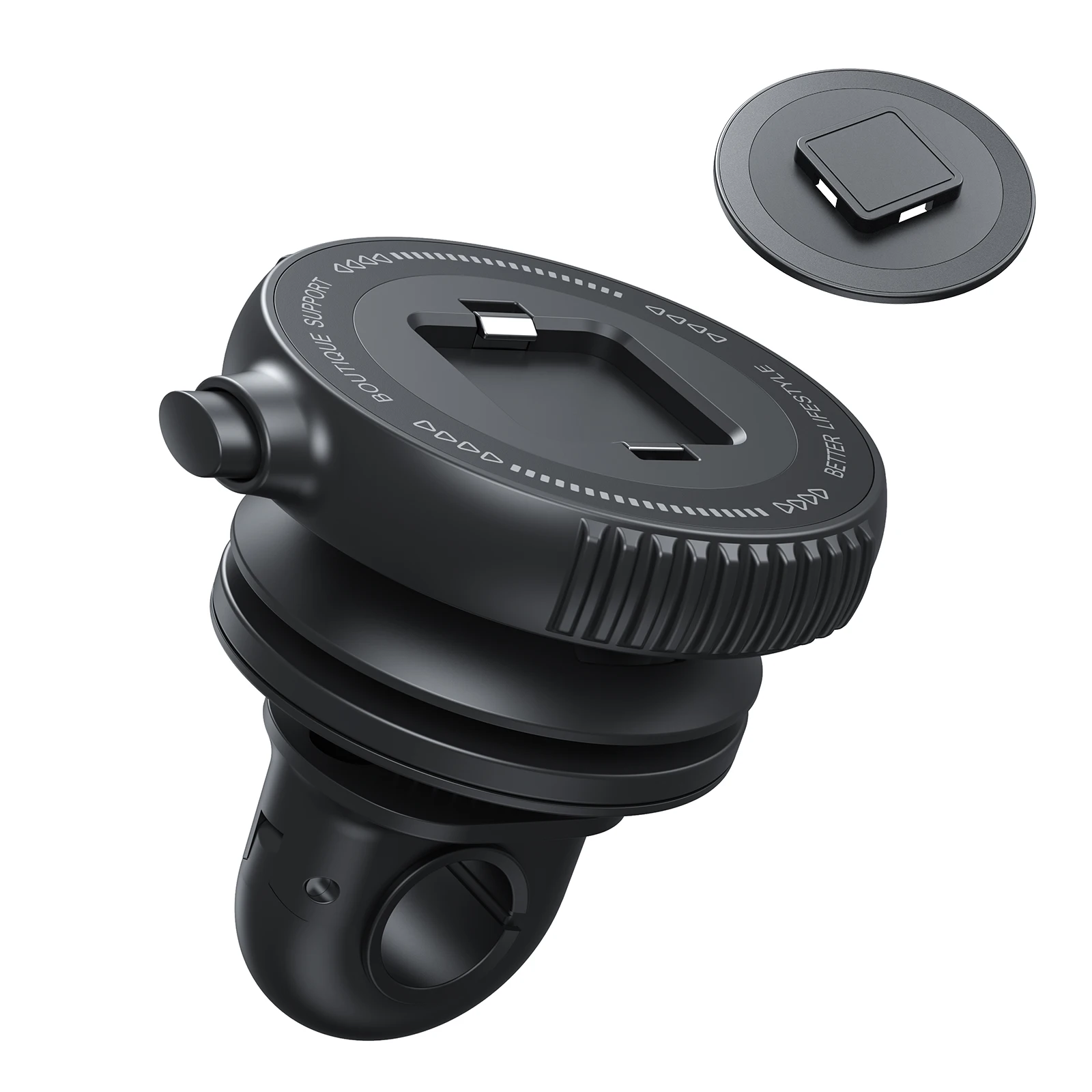 AliExpress NONE Motorcycle Mirror Phone Mount with Vibration Dampener - Anti-Theft 10-16mm Handlebar Universal for Bike/Scooter/ATV