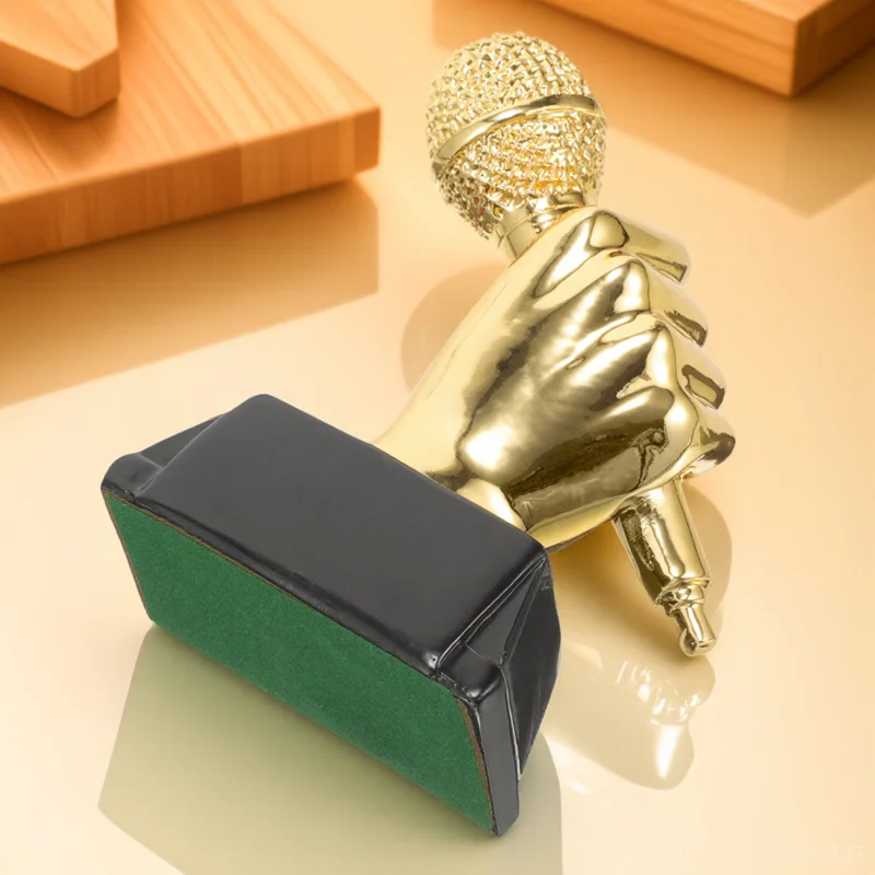 

Креативный музыкальный трофей, микрофон, украшение из смолы, украшение для рабочего стола, вечерние призы для соревнований, мини-трофеи, прочное мастерство