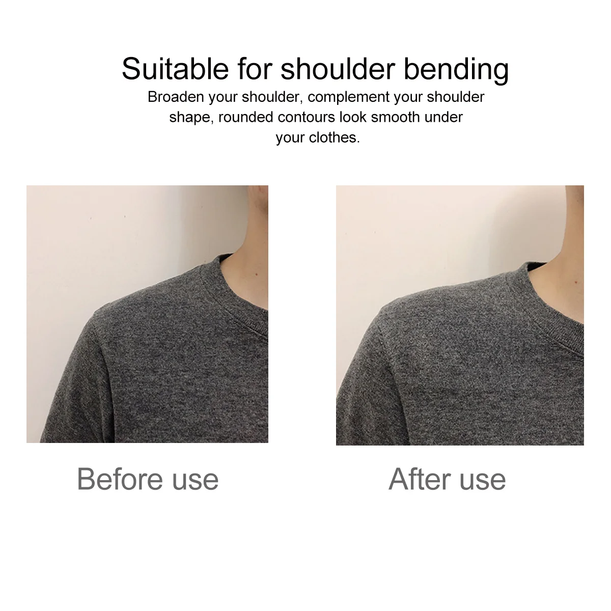 

1Pair Shoulder Pads Sponge Cushion Lightweight Stretchy Replacement for Women Suit Clothes Shoulder Push Up