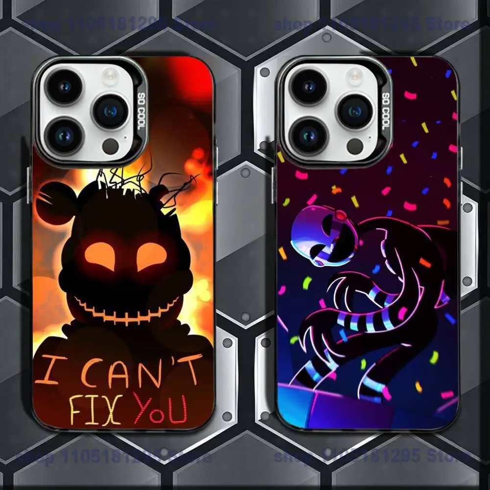 

Five-Nights-At-Freddys Fnaf Phone Case For iPhone 17,16e,16,Pro,Max,15,14,Plus,13,12,Mini,11,Matte Colored Silver Luxury Cover