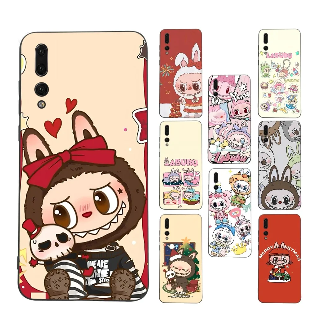 New K-Kawaii Cute L-Labubu Phone Case For Huawei P 8 9 10 20 30 40 50 Pro Lite Psmart Honor 10 lite 70 Mate 20lite