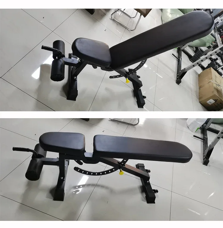 Multi-Funcional Sit Up Bench, Fitness equipamentos ajustáveis, musculação, peso