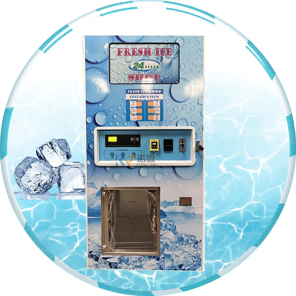 Factory Supply 24 Hours Self-service Ice Vending Machine For Bulk And Bagged Ice Vending Machine with Auto Bagging