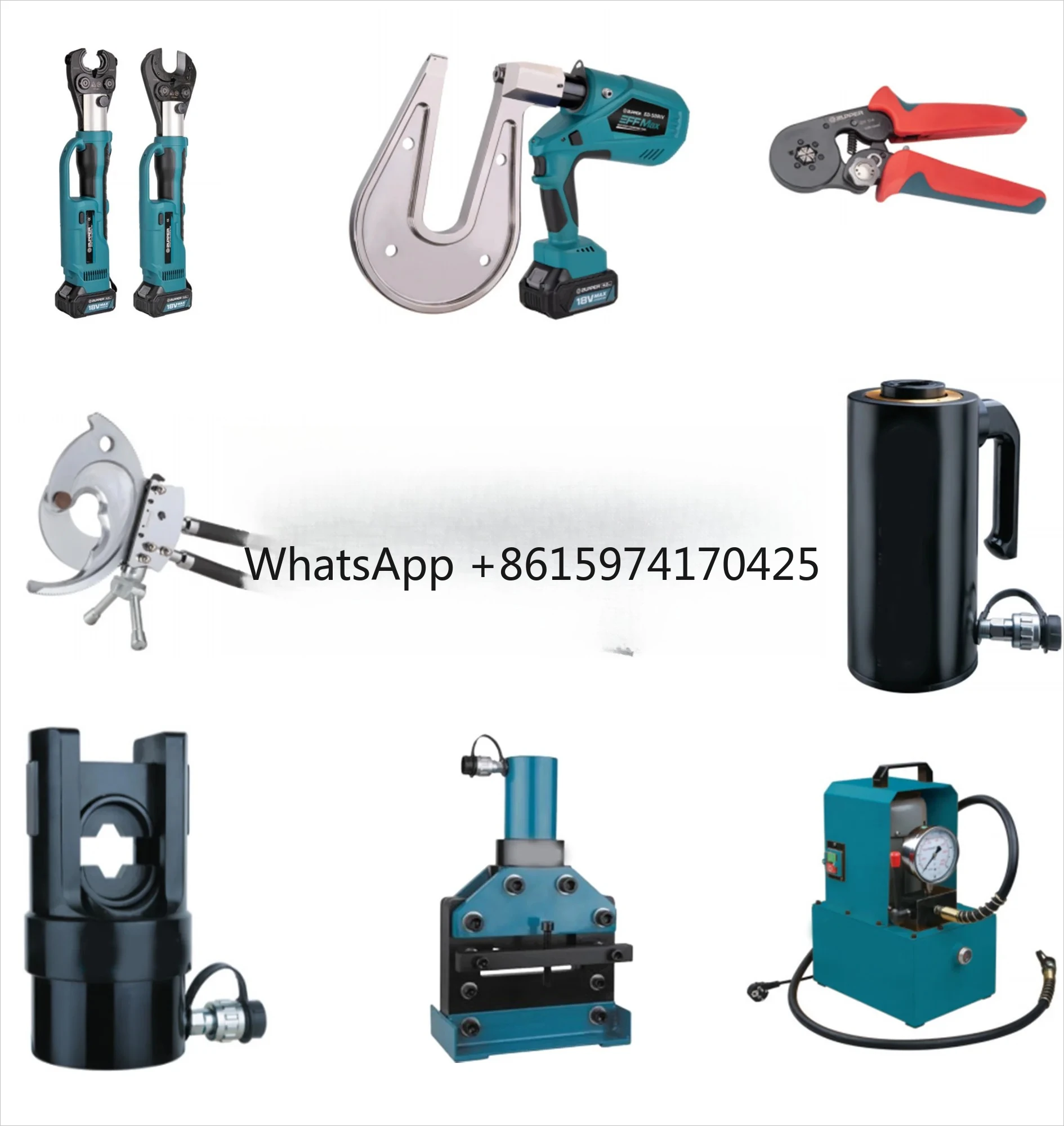 Rechargeable Electric Hydraulic Crimping Cutting Tool - ZC1 Battery-Powered Pliers for 300 Specifications