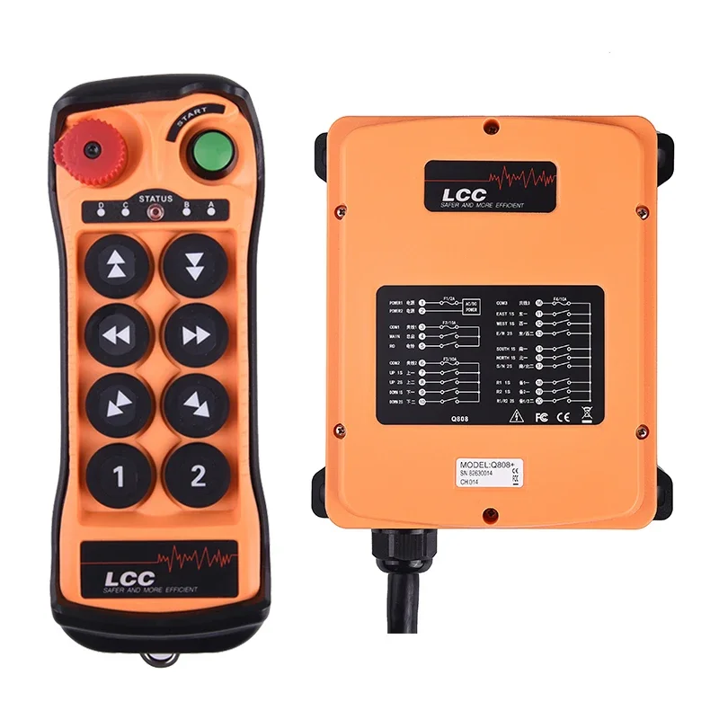 Q808 24v Waterproof IP65 Tower Crane Wireless Remote Control Machine System