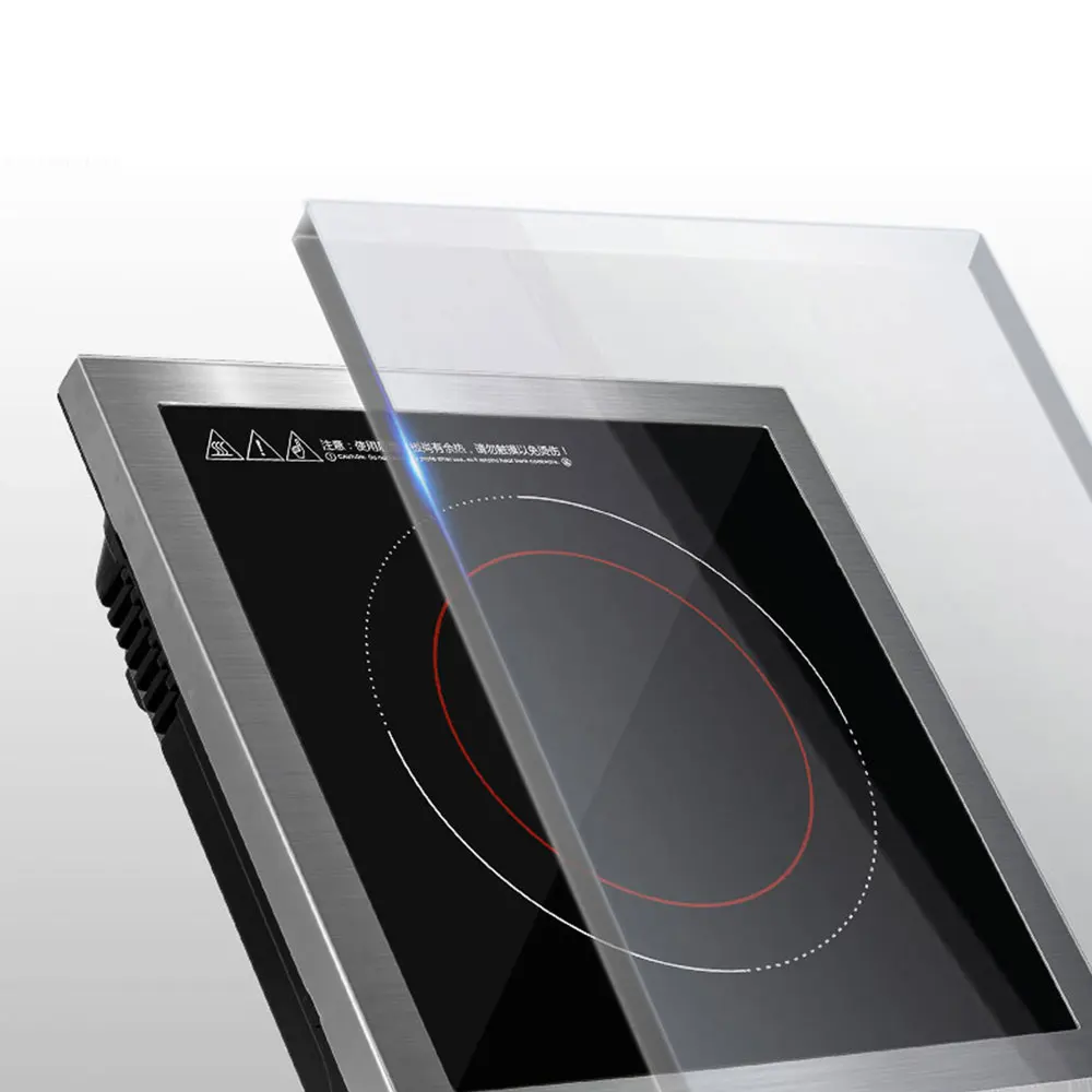 Fogão de indução de alta potência 3500W comercial fogão de indução de aço inoxidável doméstico stir fry bateria fogão avião