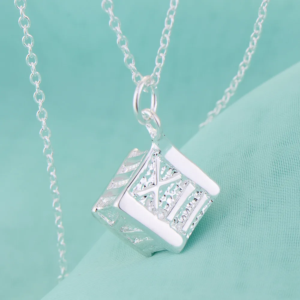 

New 925 Sterling Silver Necklace Rome Pendant for Women Wedding Jewelry Luxury Fashion Style Fine Engagement High Quality Gifts