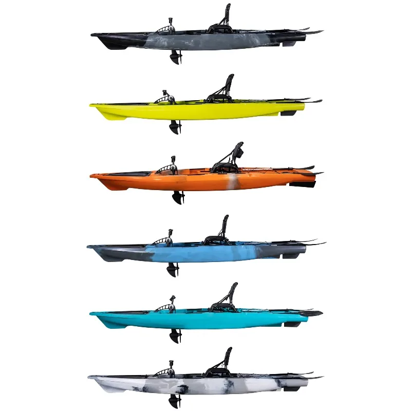 High Performance Sea Fishing Kayak With Wider Stable Hull And Left Hand Rudder Control System