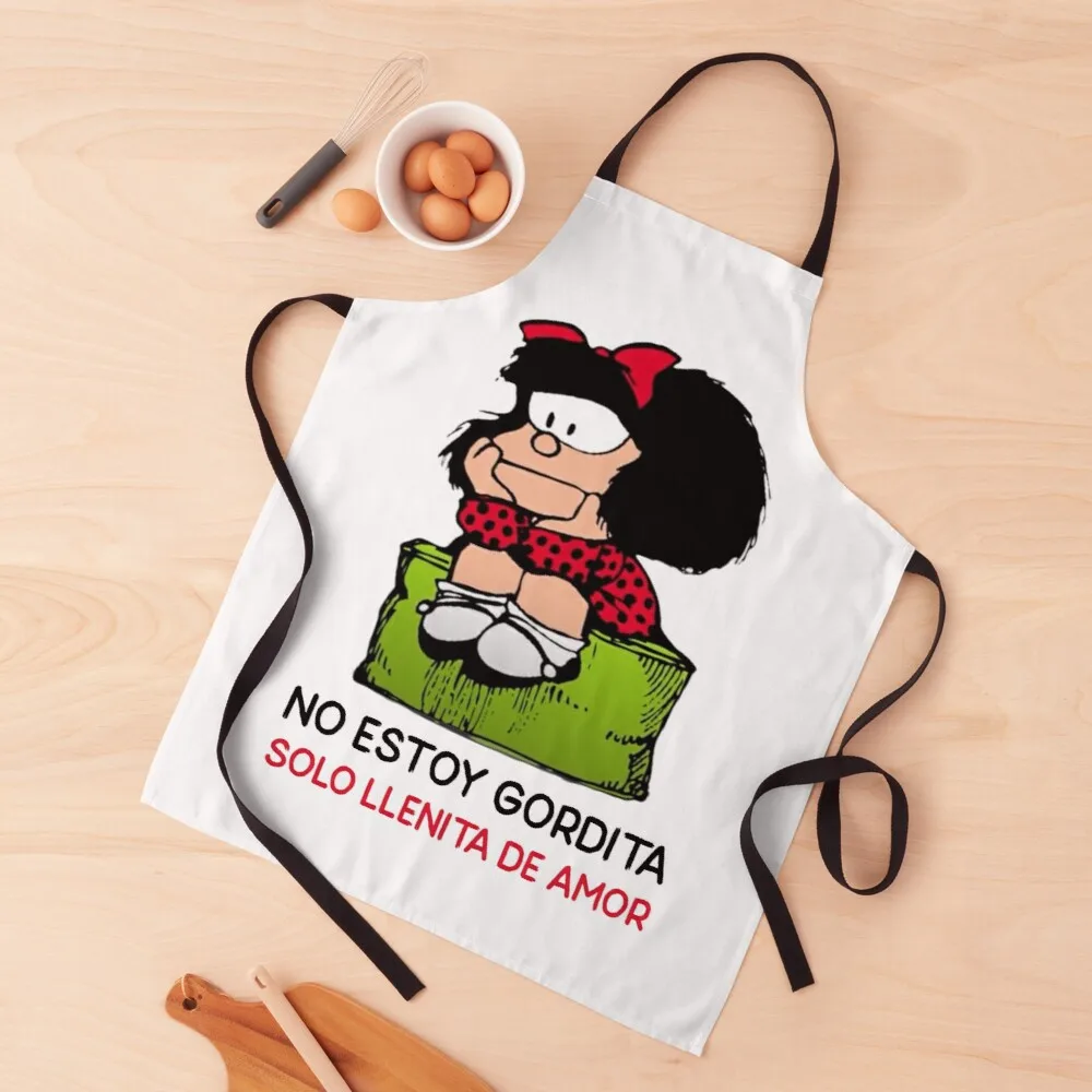 

Mafalda Quino Comics Apron aesthetic uniforms woman Kitchen accesories kitchen apron women