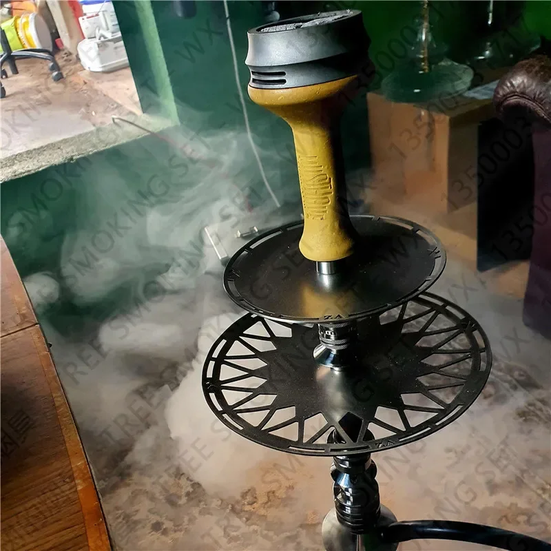 

VZ Performance M (Design) Hookah Shisha 304 Stainless Steel with Pattern Glass Bottle