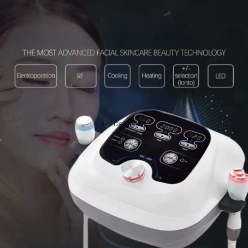 2 In 1 Hot D-cool MultiPolar RF Machine, Electroporation Wrinkle Remover, Skin Tightening Lifting Facial Skin Care Beauty Device