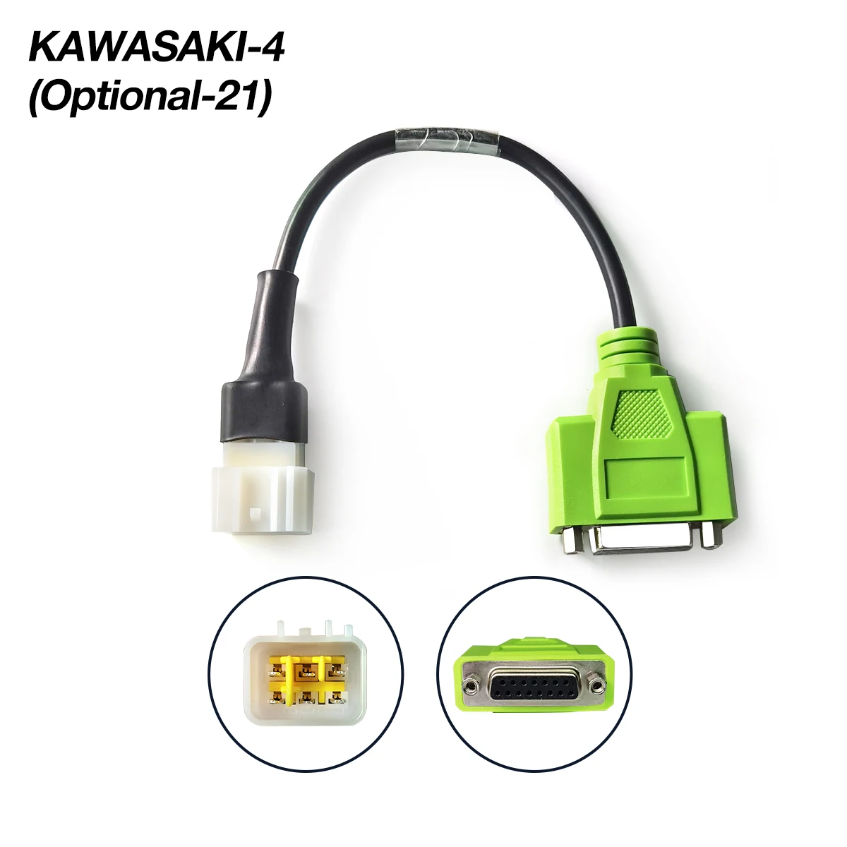 

MOTO-21 Motorcycle Diagnose Connection 6PIN to DB15PIN For KAWASAKI Diagnostic Cable For KAWASAKI-4 6PIN Adapter