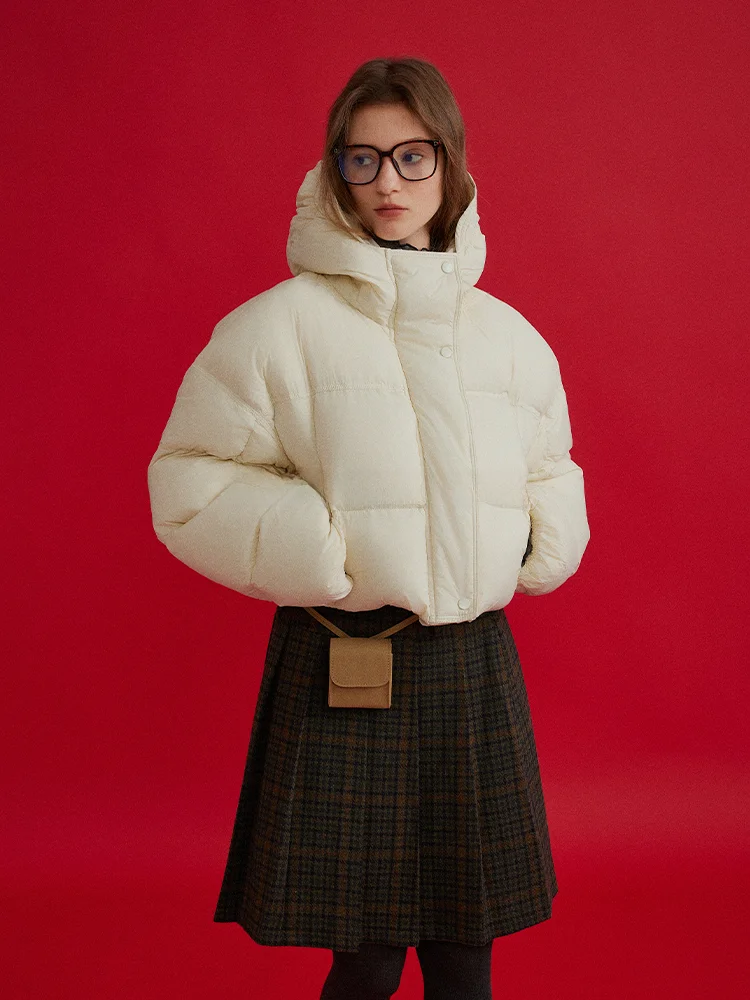 

Lofi Choose Women's Puffer Jaet Hooded Oversize Thiened Du down ort Bread Sle Coat Long Sve ort Length Commute...