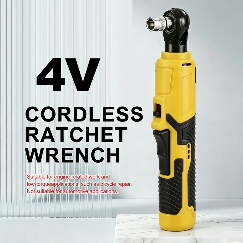 90-degree Adjustable High Torque Wrench Adjustable Speed Lithium-ion Battery Ratchet Wrench Auto Repair Right Angle Turner