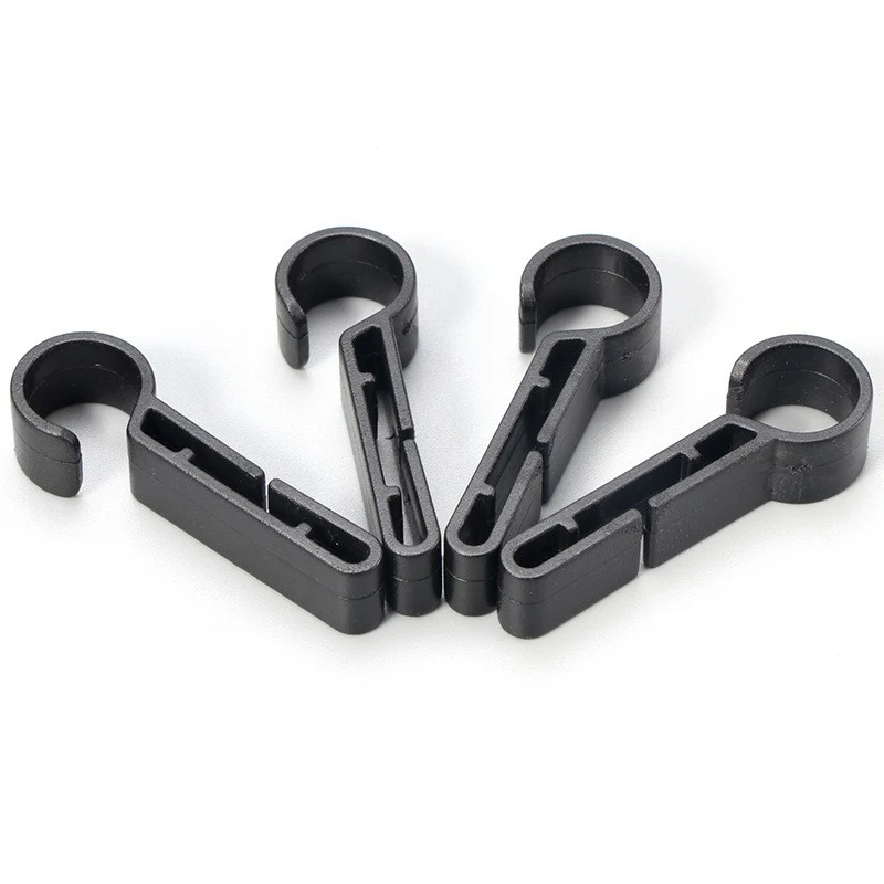 5/10pcs Plastic Helmet Clips Attachment Head Light Clamps Black Set Headlamp Hard Hat Safety Cap Hook Outdoor Tools