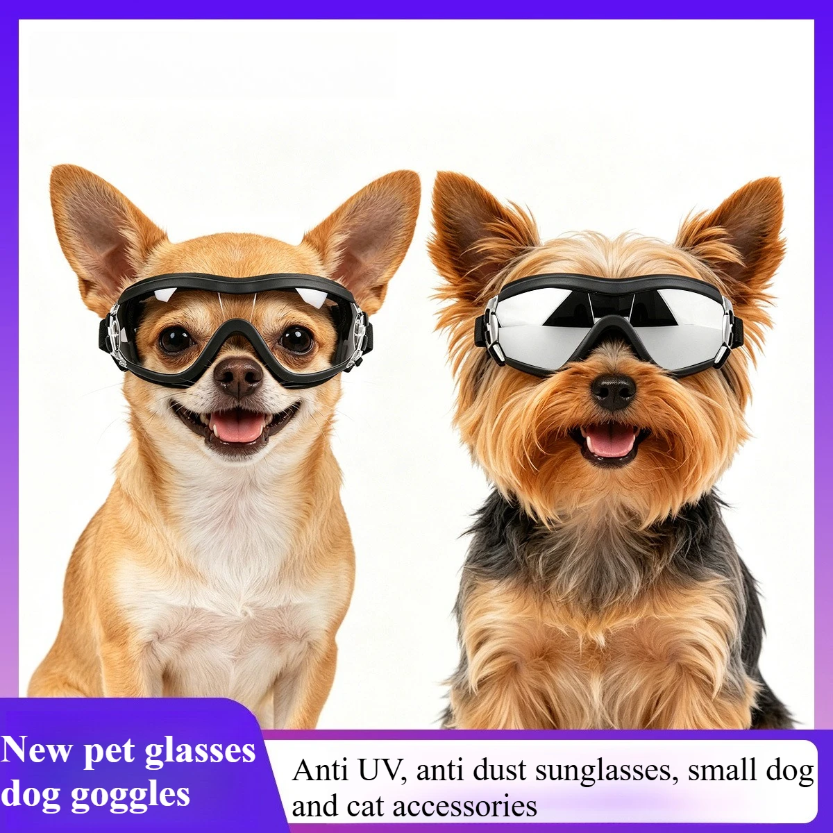 

New Pet Glasses Dog Goggles Anti UV Anti Dust Sunglasses Small Dog Cat Accessories Protection Pet Dog Supplies Waterproof
