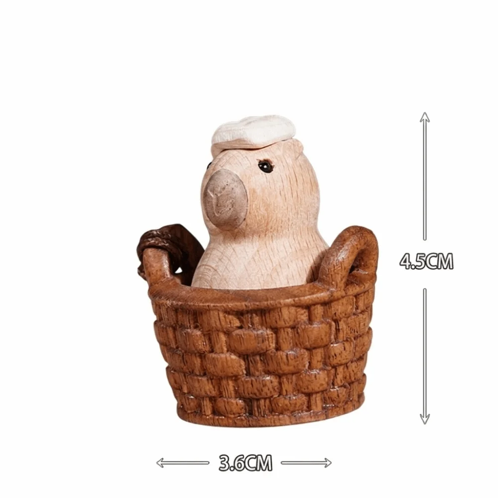 Natural Wood Carved Fidget Squeeze Portable Pocket-Sized Polished Wood Surface Hand Massage Hanging Loop Mini Handheld