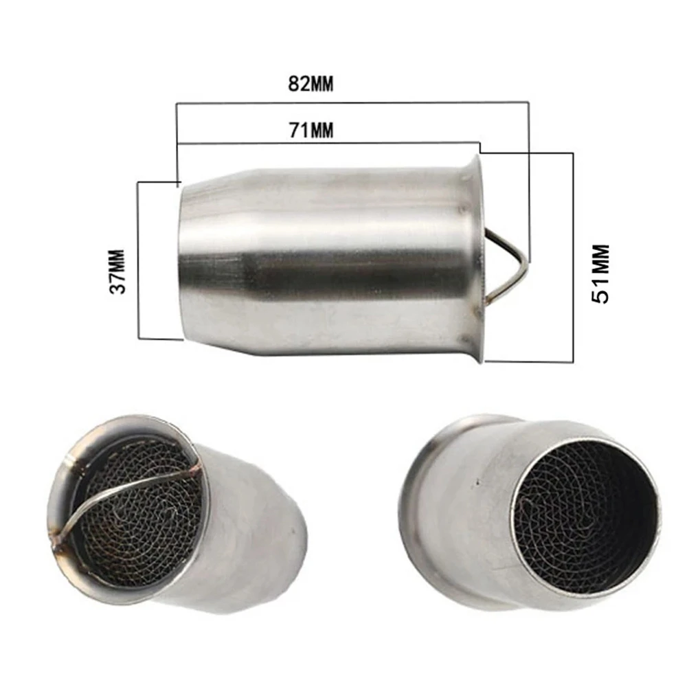 51 mm Universal-Motorrad-Auspuffrohr, Auspuffkatalysator, DB Killer, geeignet für Honda, Yamaha, Kawasaki, BMW, Suzuki