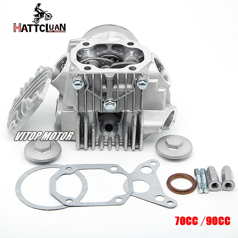 HATTCLUAN Motorcycle Cylinder Head Assembly 70/90cc 100cc 110cc for JIALING DY100 JD100 C100 WS110 ATV110CC 1P52FMH Engine Parts