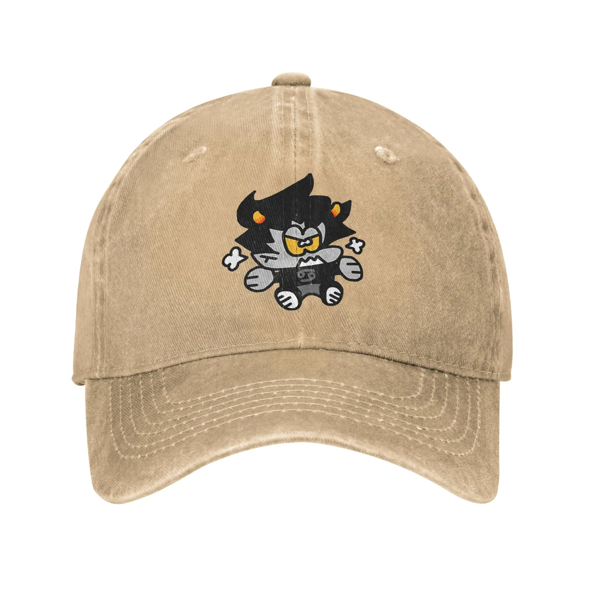 Классическая бейсболка Classic Troll Chibi Karkat из состаренного хлопка, с застежкой-клипсой, по мотивам MSPA, для активного отдыха, всесезонная, мягкая, без жесткой конструкции