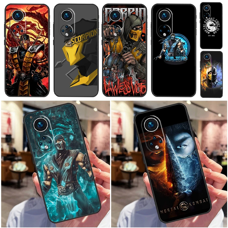 Scorpion Zero Sub Mortal Kombat Case For Huawei P30 P20 P40 Lite P50 Pro P Smart 2021 Nova 5T Honor X8 X9 50 70 80 Cover