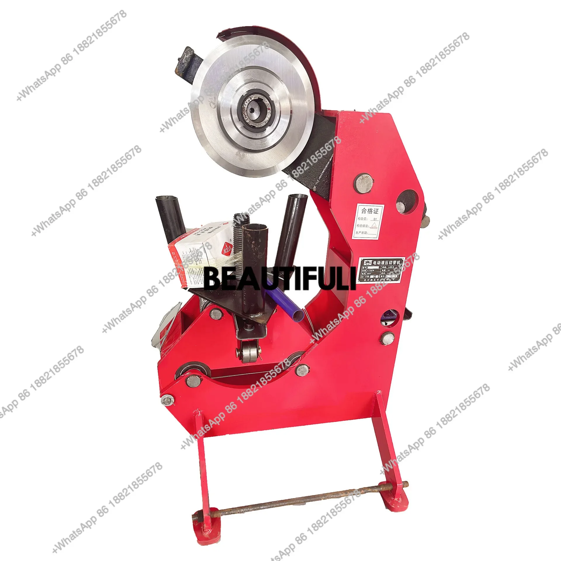 X188  Pipe Cutting Machine 325 Burr-free Fire Pipe Cutting Machine Galvanized Pipe Fire  Electric Hydraulic  Cutting Machine