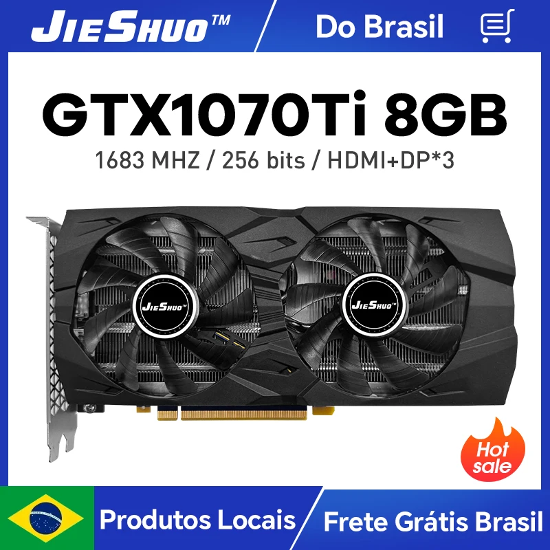 Placa de Vídeo GTX 1070 8GB GDDR5