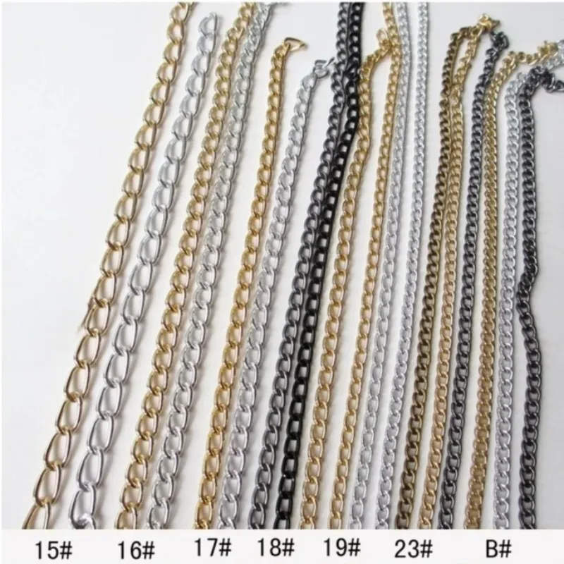 15#-23#  Aluminum O-Shaped Chains Various Colors are Available Twist Chain for DIY Jewelry Making Accessory Supplies