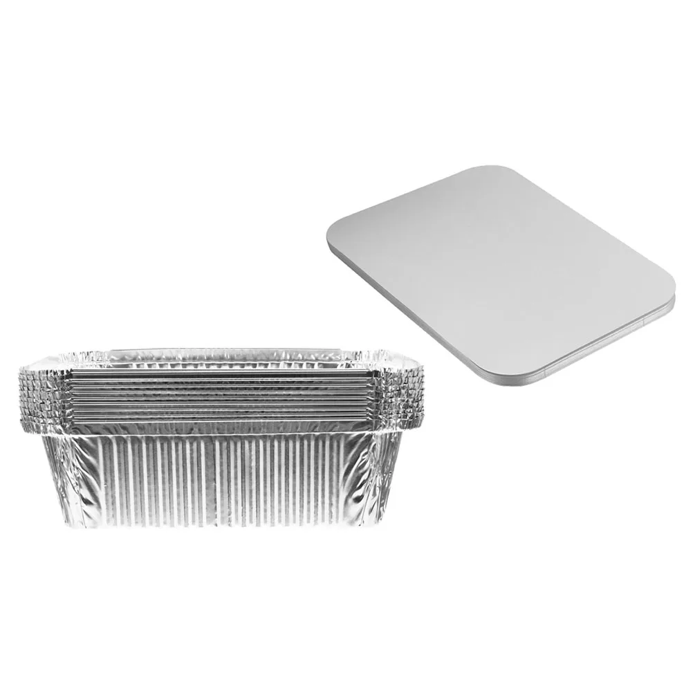 

30pcs Aluminum Foil Food Containers Disposable Tin Boxes for BBQ Party Picnic Baking Roasting Oven Safe Reusable
