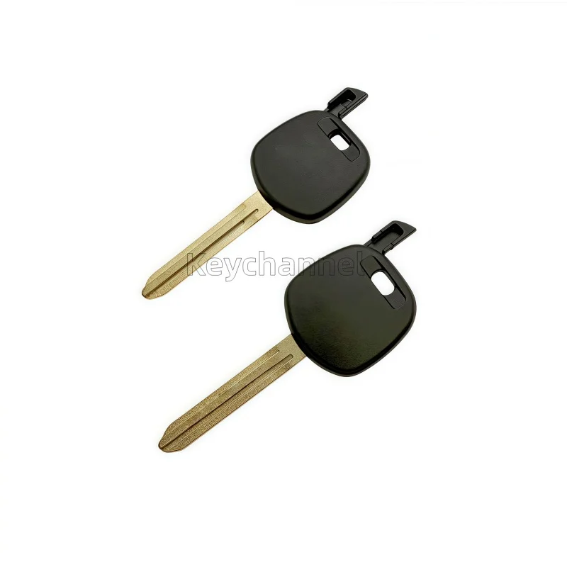 10pcs Toy43 Car Key Chip Shell Transponder Key Case Blade Key Spare Key for Toyota Corolla Camry Rav4 Yaris Vios Fortuner Hilux
