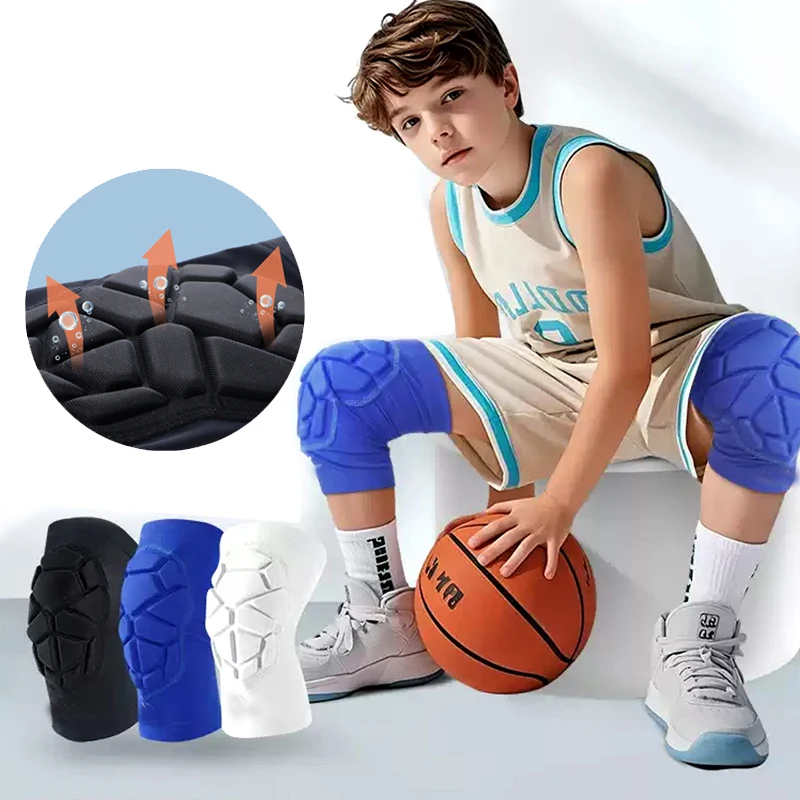 1/2PCS Wrestling Knee Pads for Kids Youth Adult, Knee Compression Sleeve for Basketball Volleyball Football, Short Knee Pads Sle