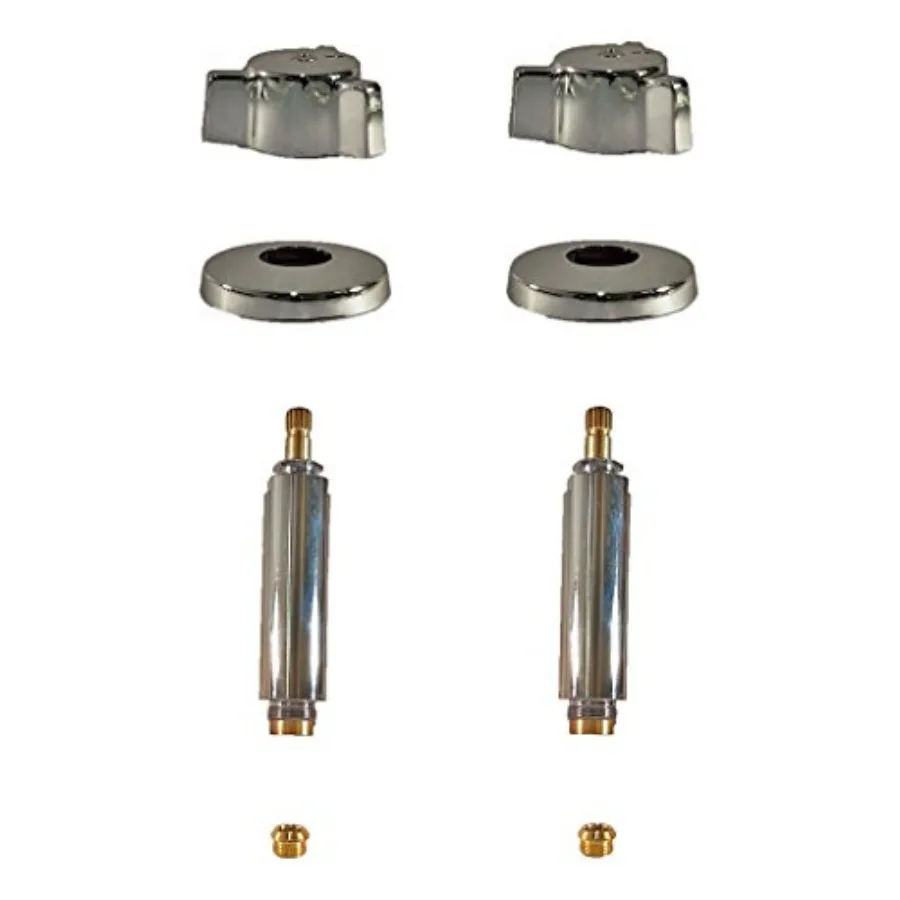 

Комплект для восстановления двух клапанов для смесителей для ванной и кухни, серебряная отделка, высокопроизводительные уплотнительные компоненты, прочный и коррозионный