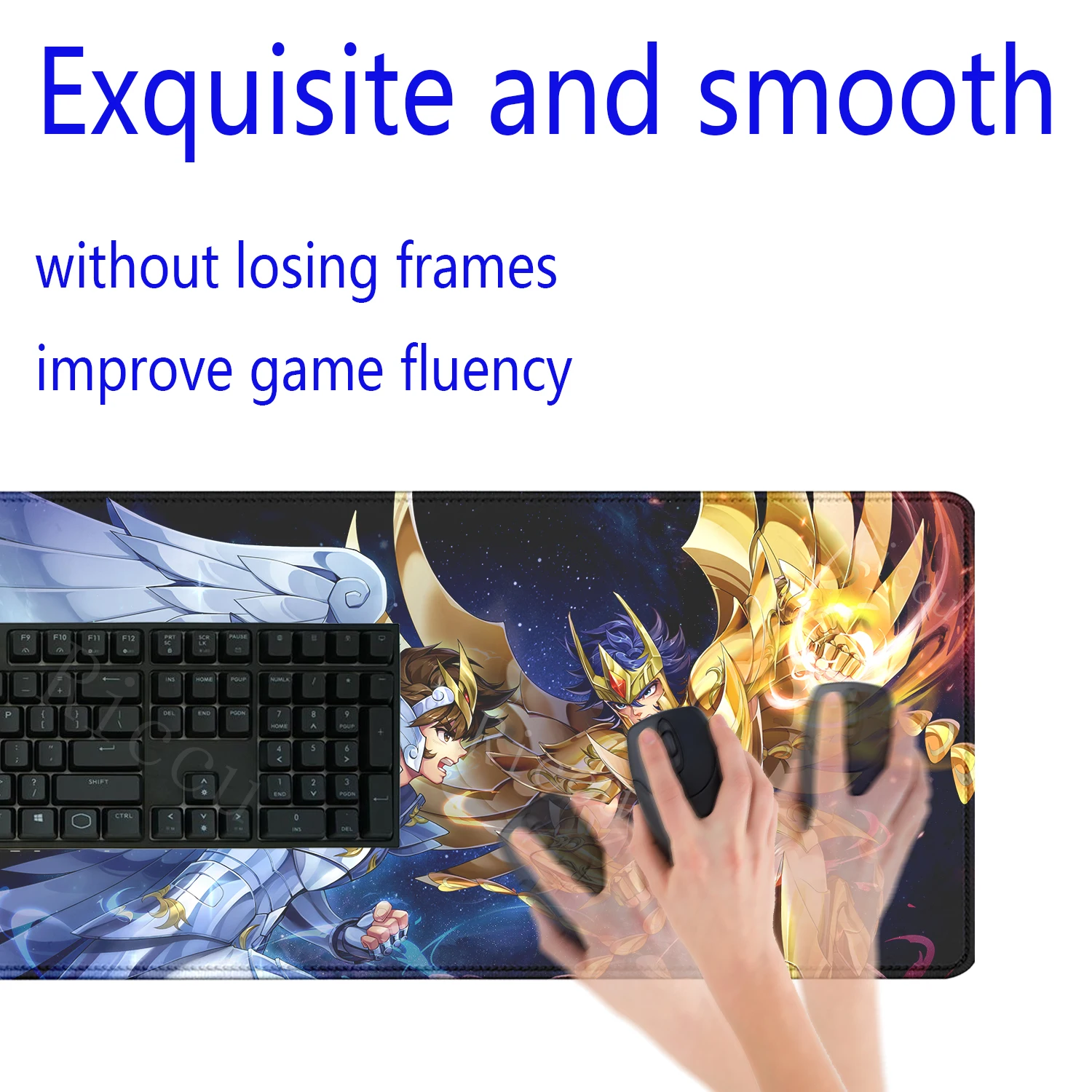 HD 400x900mm S-Saint Seiya Mouse Pad Gamer Desk Protector Gaming Pc Accessories Japan Anime Mats Deskmat Keyboard Mat Carpet Xxl