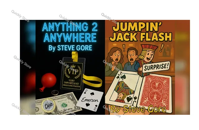 Anything 2 Anywhere Jumpin' Jack Flash by Steve Gore Magic tricks (Instant Download) Quickly send