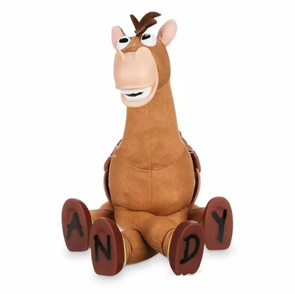 Toy Story 4 Toy Story Toy 4 Jouet coule pour enfants, Figurines d'action, Figurine de beurre en peluche, King Bullseye, Woody's Horse, Modèle parlant, 18 ", 46cm